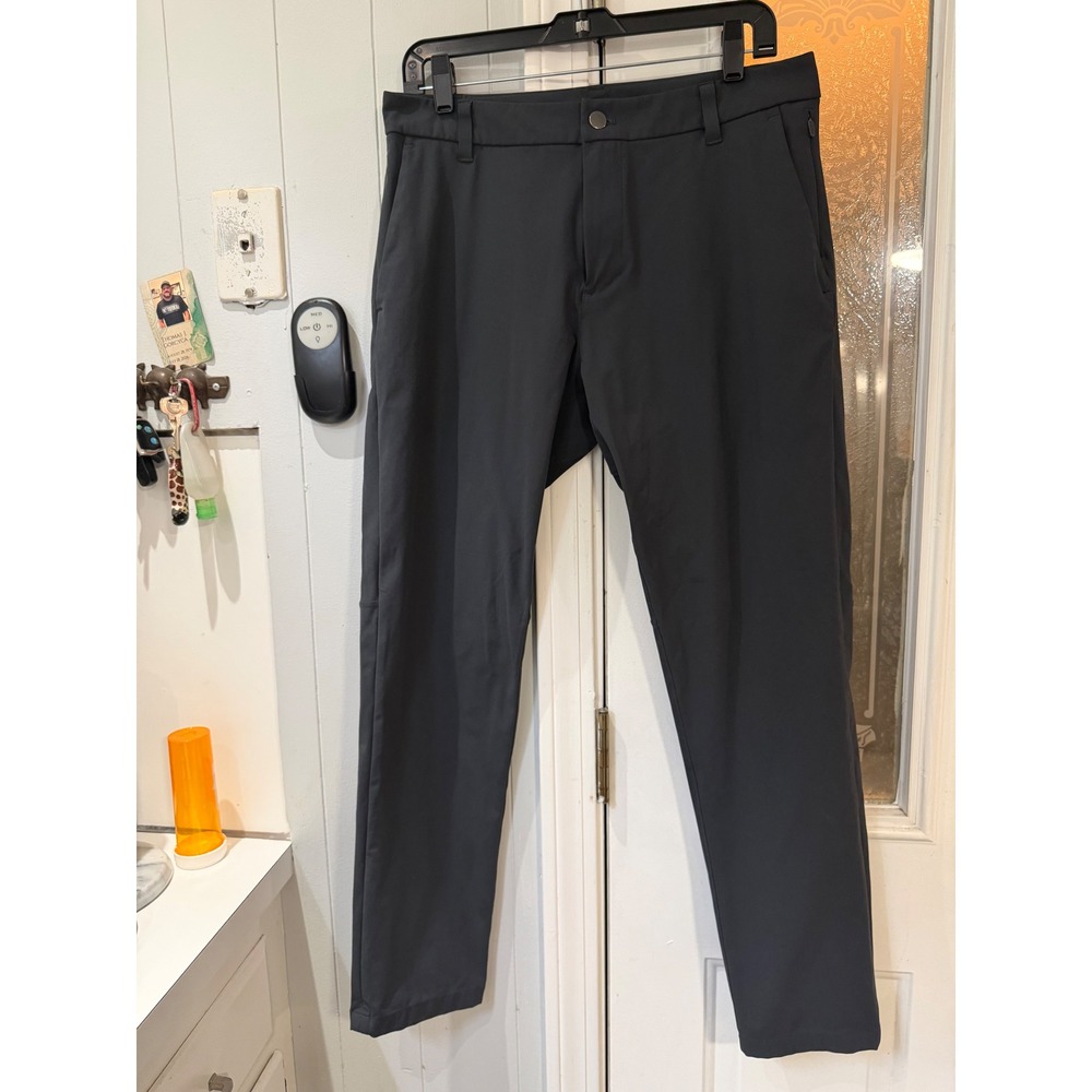 Lululemon Commission Slim-Fit Pant Warpstreme Charcoal Grey 31 LM5AEXS